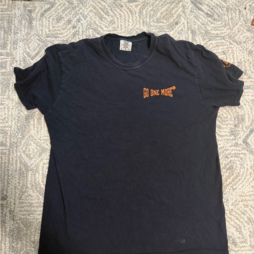 Comfort Colors Navy and Orange Tee